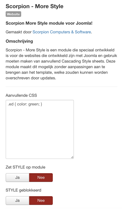 Scorpion More Style