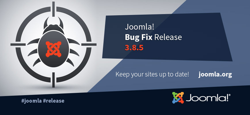 Joomla security update v3.8.5