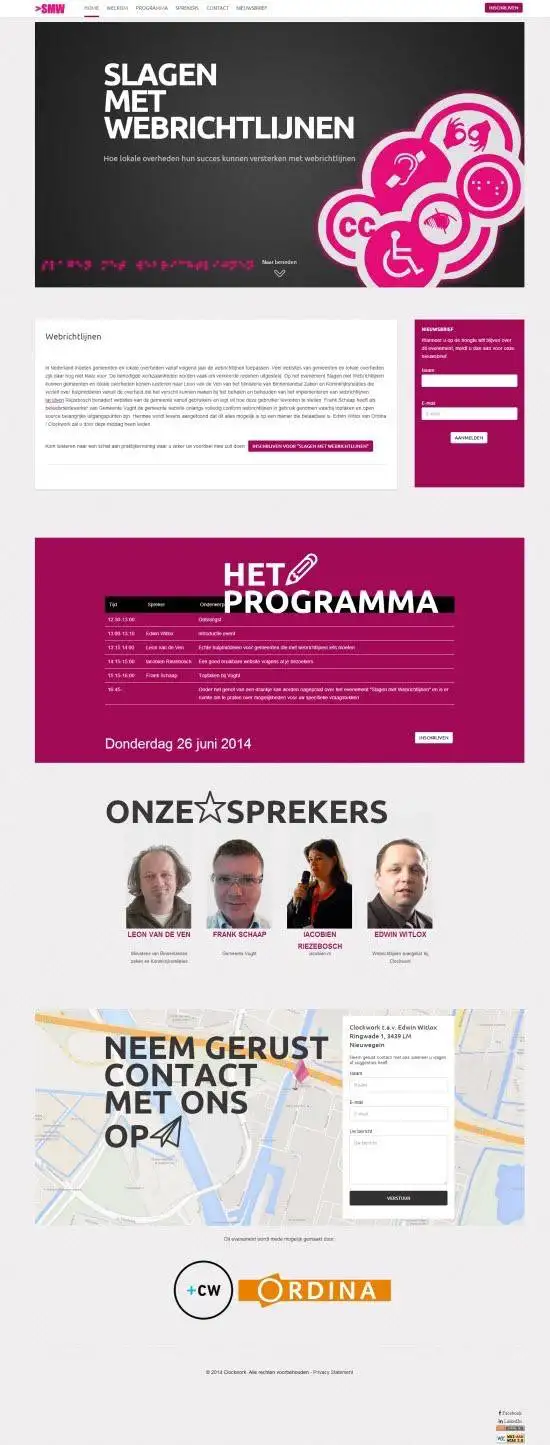 Slagen met Webrichtlijnen